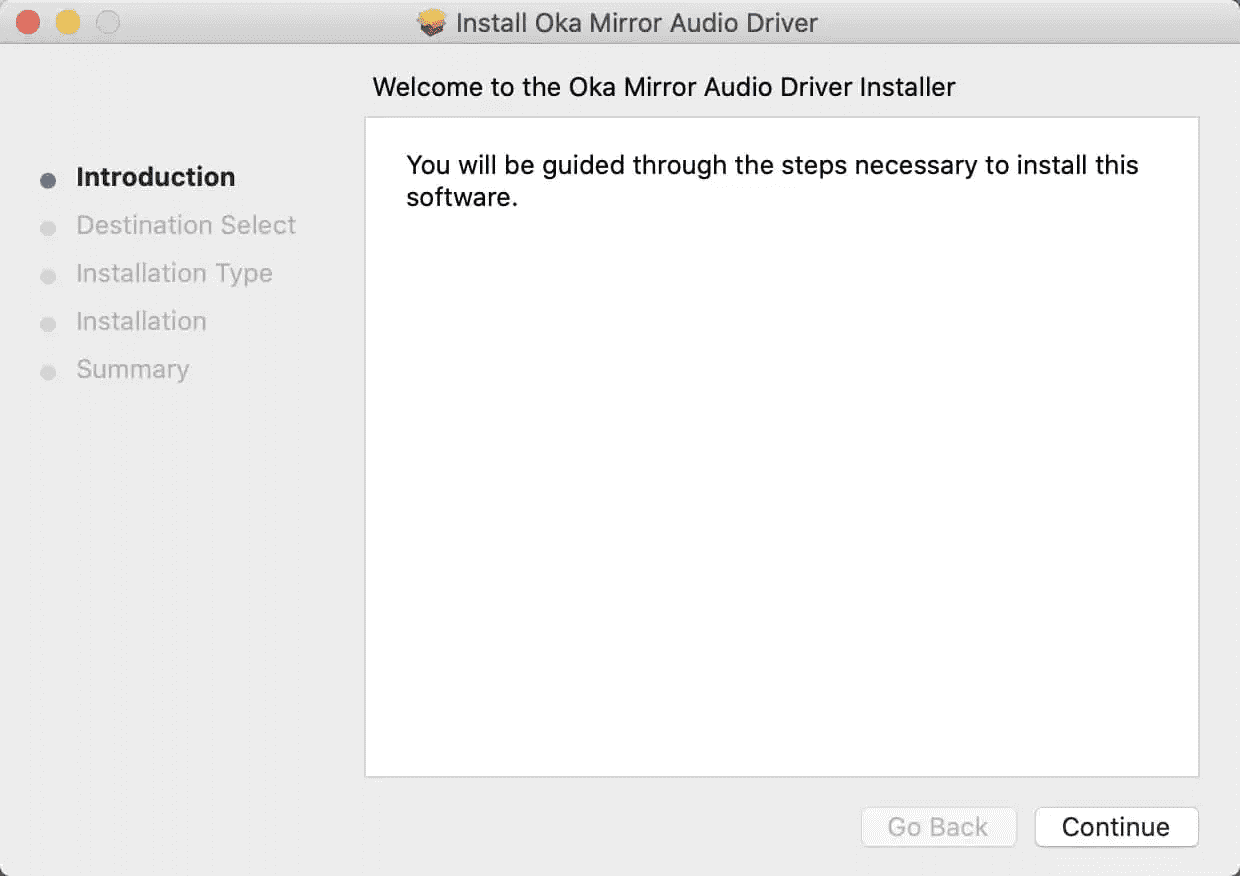 如何安装oka mirror声音驱动